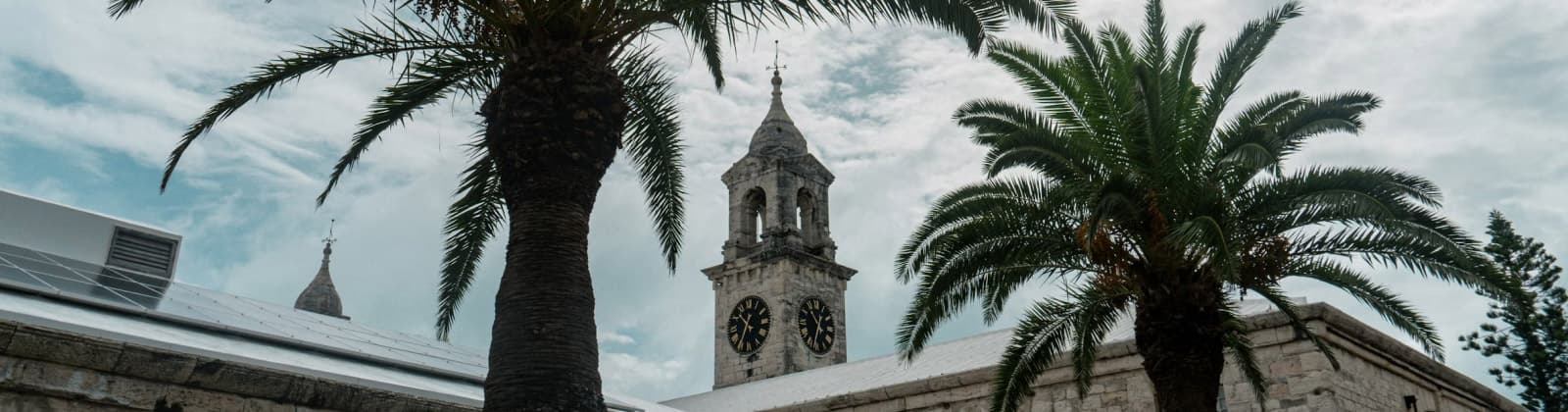 Scenic vista overlooking the island of Bermuda from Gibb's Hill Lighthouse